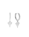 Sacred Heart Earrings | Silver