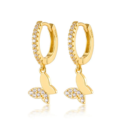 Butterfly Earrings | Gold