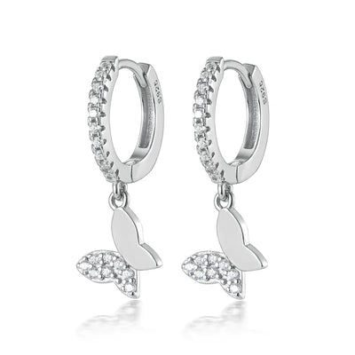 Butterfly Earrings | Silver