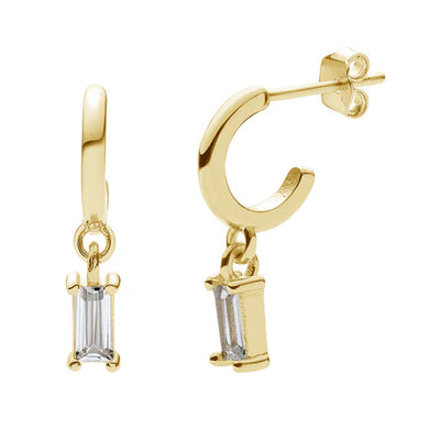 Crystal Earrings | Gold