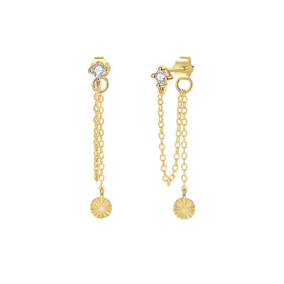 Divine Drop Earrings | Gold