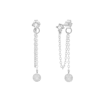 Divine Drop Earrings | Silver
