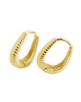 Ripple Hoops | Gold