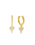Sacred Heart Earrings | Gold