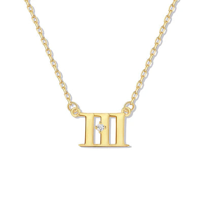 111 Synchronicity Necklace | Gold